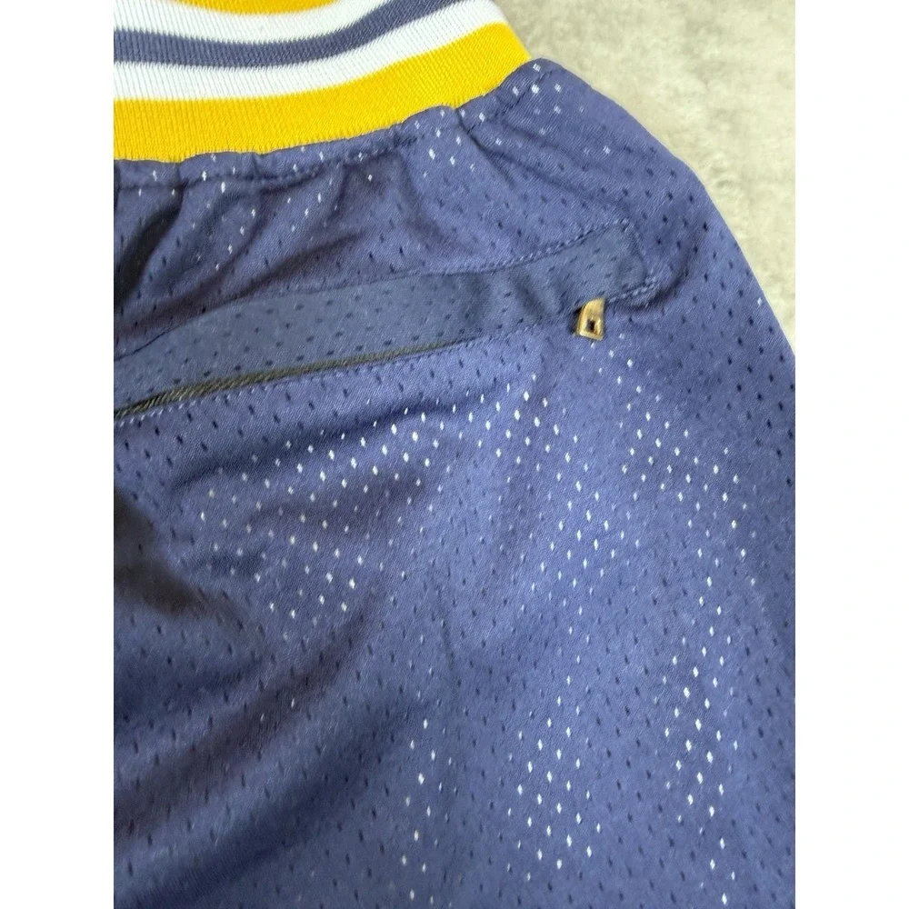Just Don Michigan Wolverines Shorts Mens M Blue NCAA Jordan Mesh Basketball USA